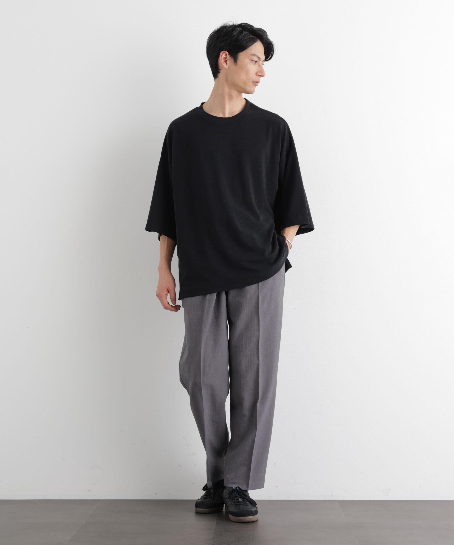 nano･universe「ストレッチフライス BIGTシャツ 半袖」|Tシャツ・カットソー|