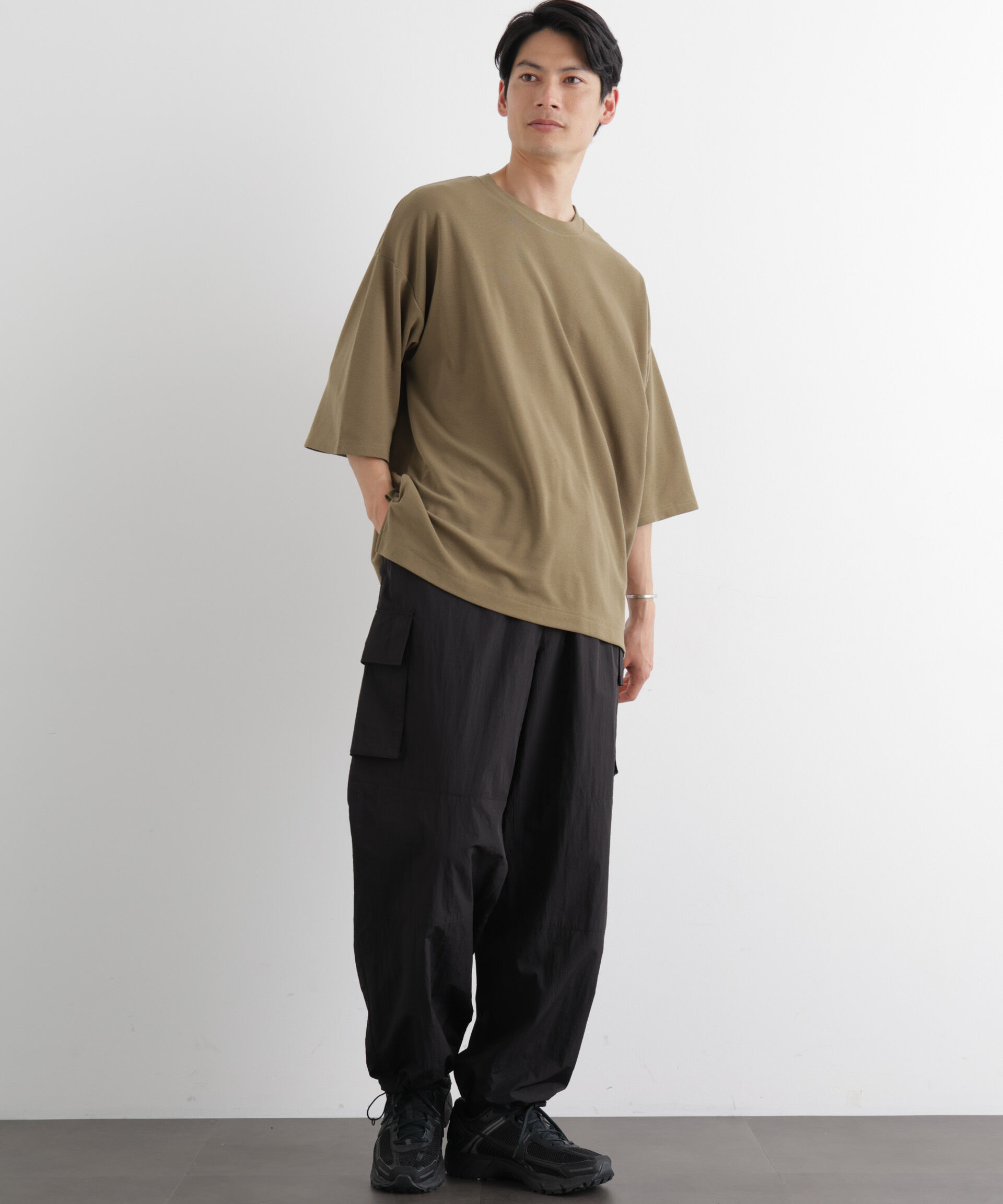 nano･universe「ストレッチフライス BIGTシャツ 半袖」|Tシャツ・カットソー|
