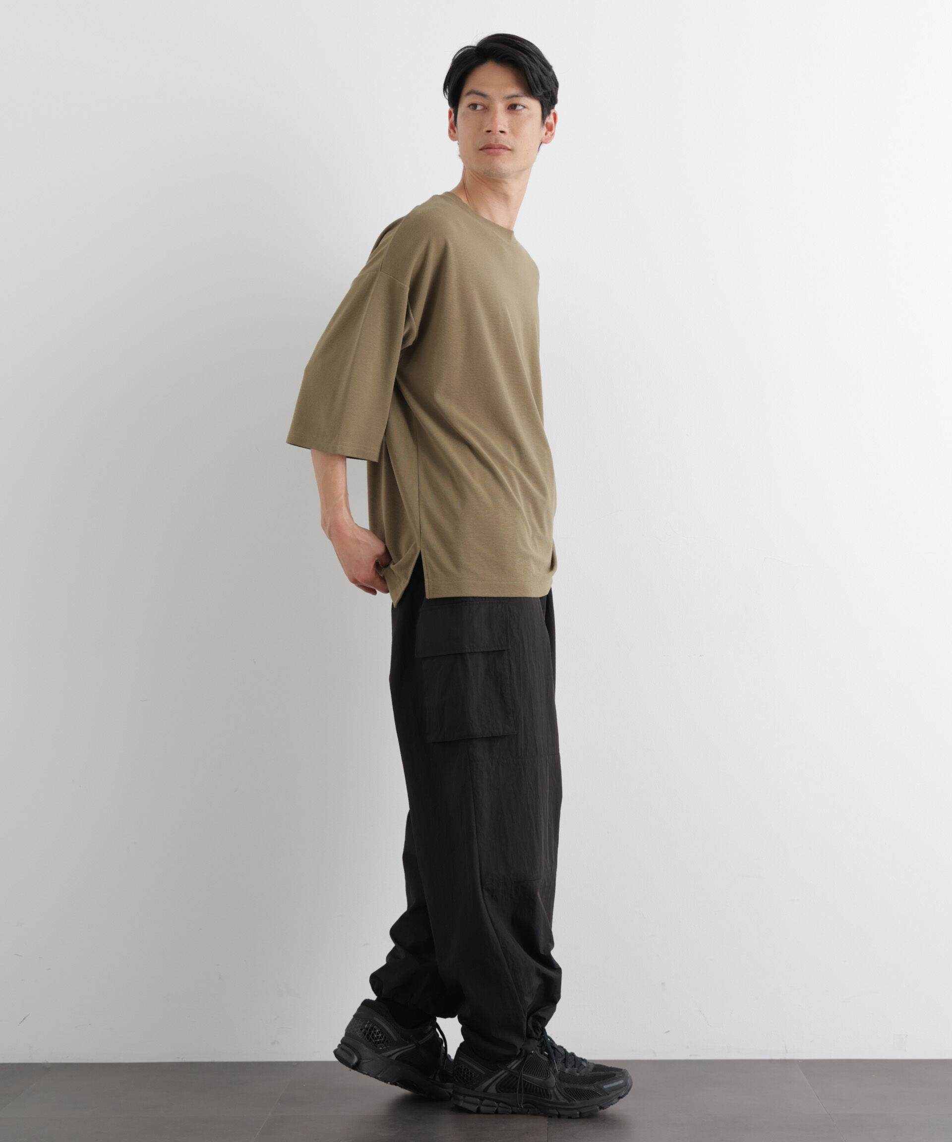 nano･universe「ストレッチフライス BIGTシャツ 半袖」|Tシャツ・カットソー|