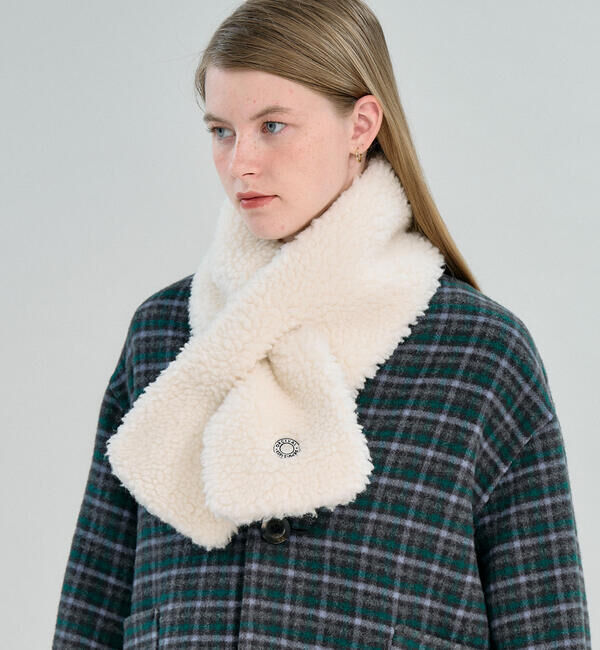 ORCIVAL「ORCIVAL | ボアフリース マフラー UNISEX」|マフラー|IVORY