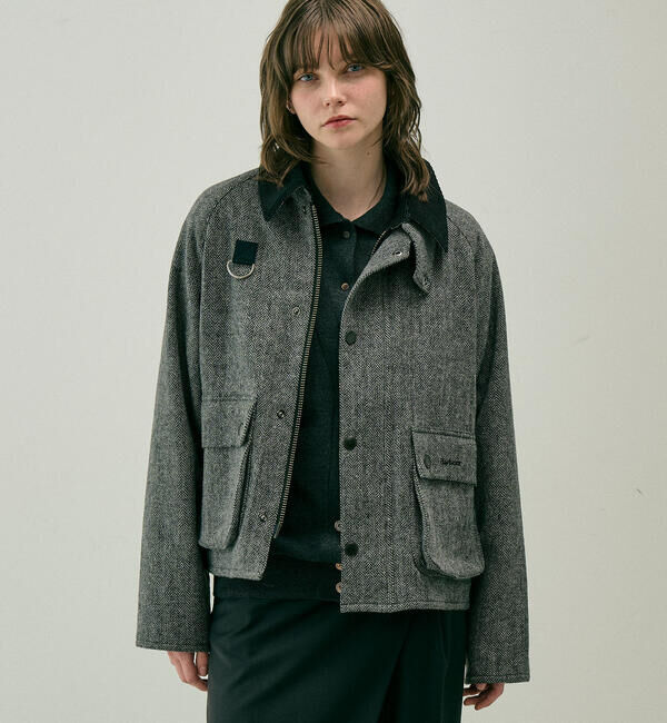  「Barbour |〈別注〉BLYTH WOMEN」|ブルゾン・スタジャン|BLACK系1