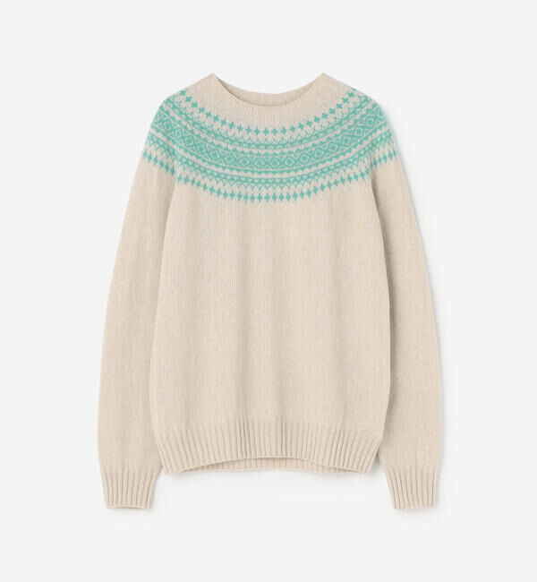 Morris & Sons「MORRIS & SONS | ジーロンラム チャンキーノルディックセーター WOMEN」|ニット・セーター|