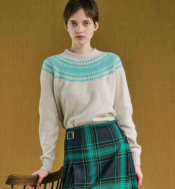 Morris & Sons「MORRIS & SONS | ジーロンラム チャンキーノルディックセーター WOMEN」|ニット・セーター|
