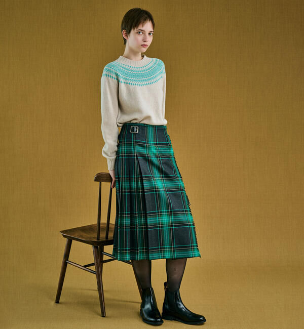 Morris & Sons「MORRIS & SONS | ジーロンラム チャンキーノルディックセーター WOMEN」|ニット・セーター|