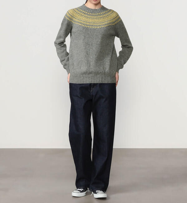 Morris & Sons「MORRIS & SONS | ジーロンラム チャンキーノルディックセーター WOMEN」|ニット・セーター|