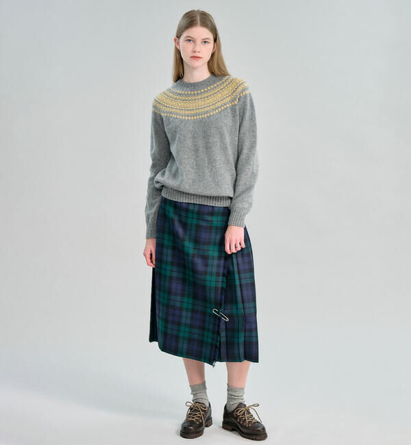 Morris & Sons「MORRIS & SONS | ジーロンラム チャンキーノルディックセーター WOMEN」|ニット・セーター|