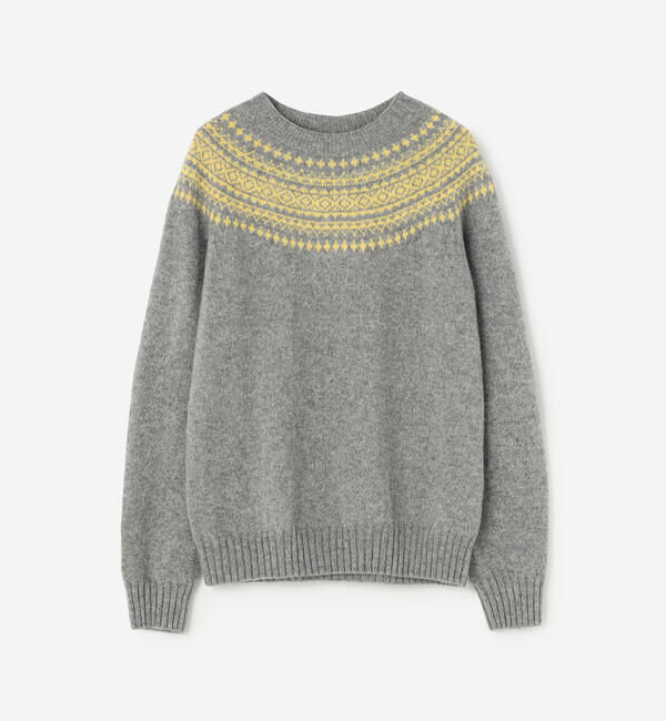Morris & Sons「MORRIS & SONS | ジーロンラム チャンキーノルディックセーター WOMEN」|ニット・セーター|