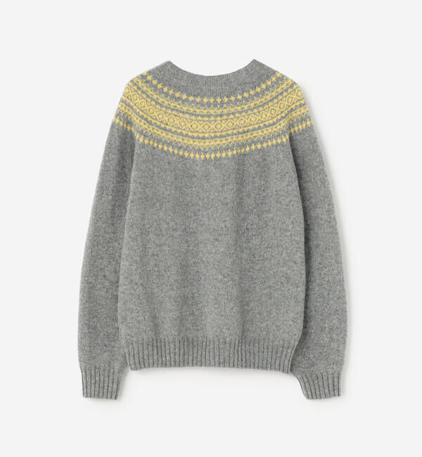 Morris & Sons「MORRIS & SONS | ジーロンラム チャンキーノルディックセーター WOMEN」|ニット・セーター|