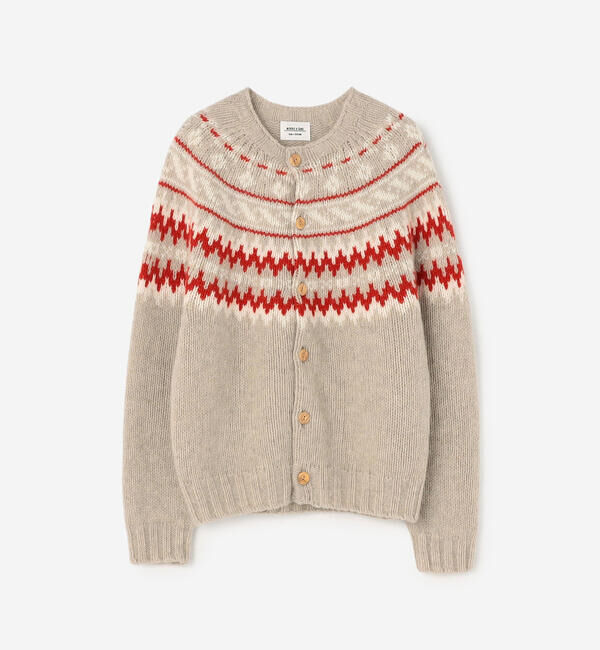  「MORRIS & SONS | チャンキーノルディックカーディガン WOMEN」|ニット・セーター|