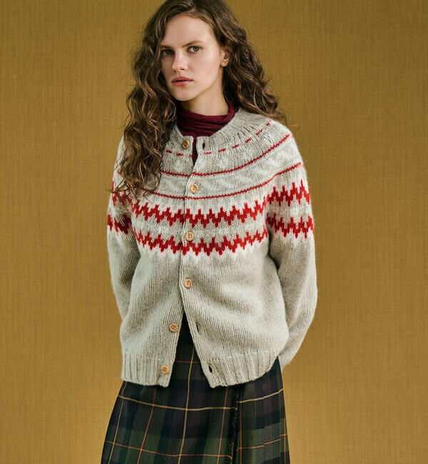  「MORRIS & SONS | チャンキーノルディックカーディガン WOMEN」|ニット・セーター|