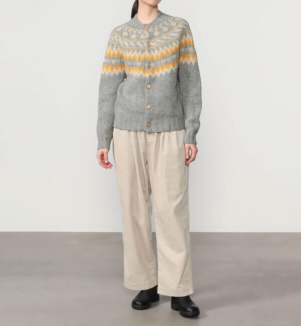  「MORRIS & SONS | チャンキーノルディックカーディガン WOMEN」|ニット・セーター|