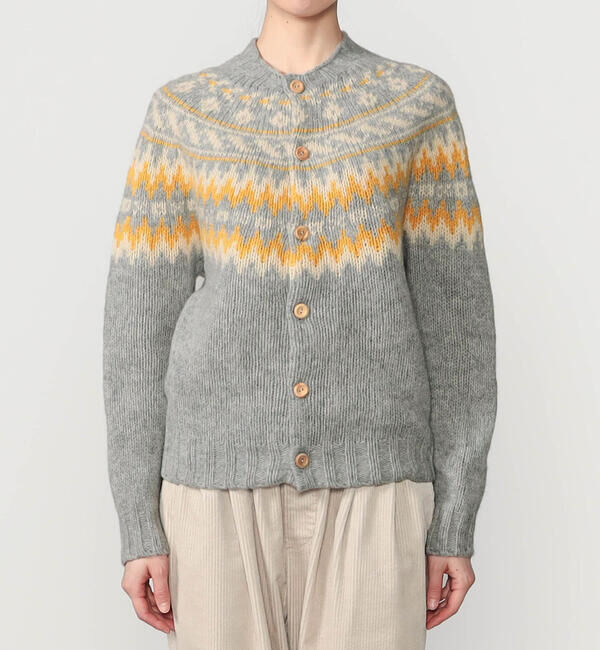  「MORRIS & SONS | チャンキーノルディックカーディガン WOMEN」|ニット・セーター|