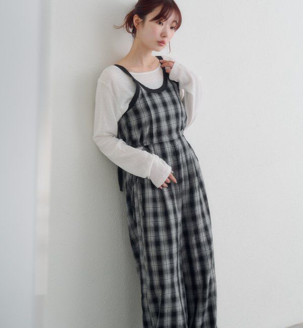  「【新色追加/前後2WAY】ラインストーンシアーカットソー　　」|Tシャツ・カットソー|