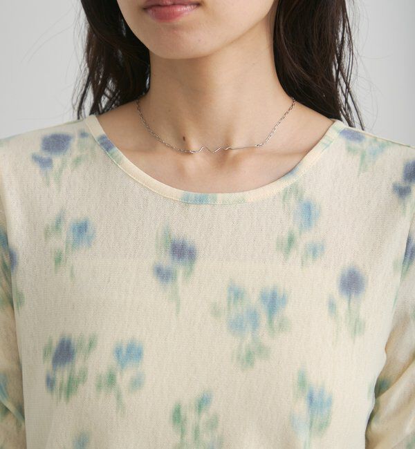  「【花柄&無地】ニュアンスブルームトップス」|Tシャツ・カットソー|