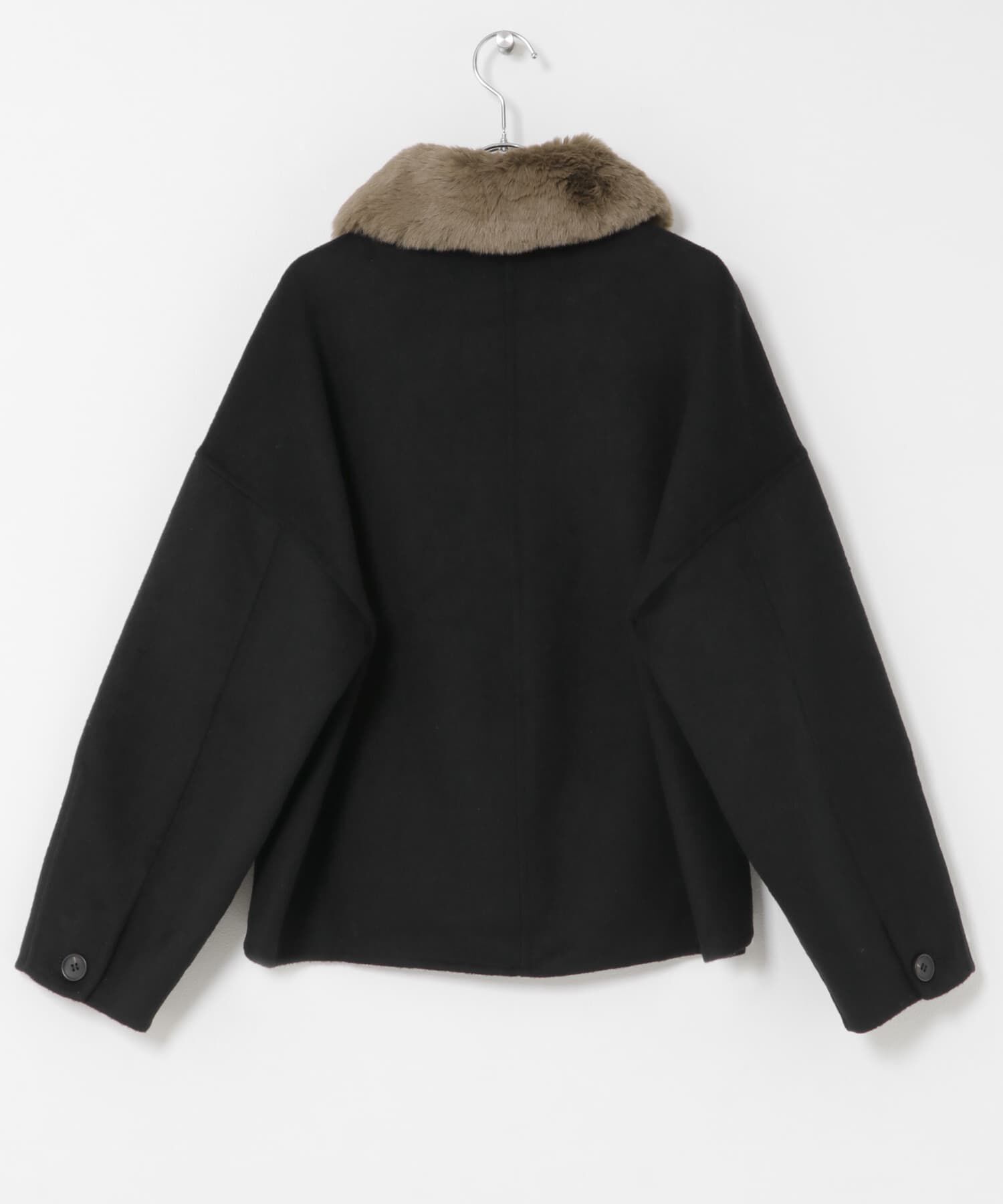 URBAN RESEARCH ROSSO「『WEB/一部店舗限定』2wayファーカラーリバーショートコート」|ノーカラーコート|