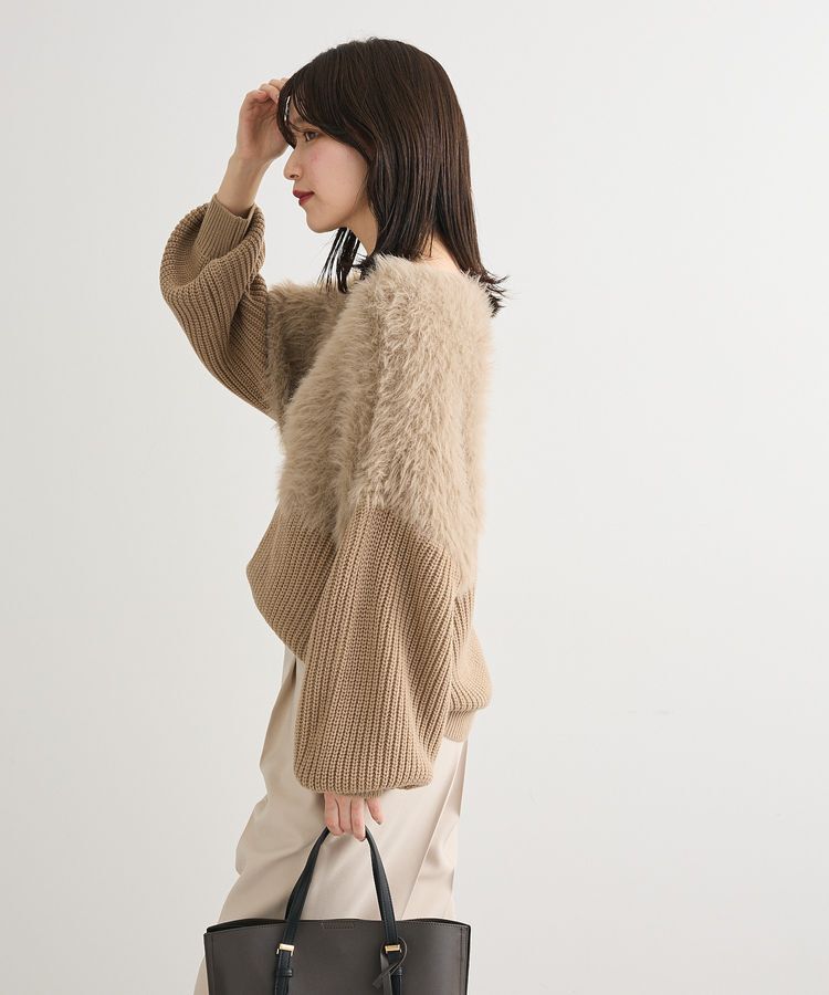 Green Parks「・Petit Fleur シャギーキリカエニット」|ニット・セーター|