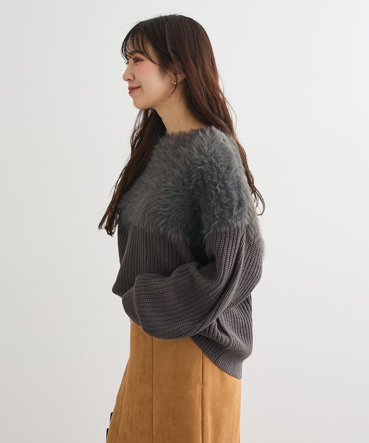 Green Parks「・Petit Fleur シャギーキリカエニット」|ニット・セーター|