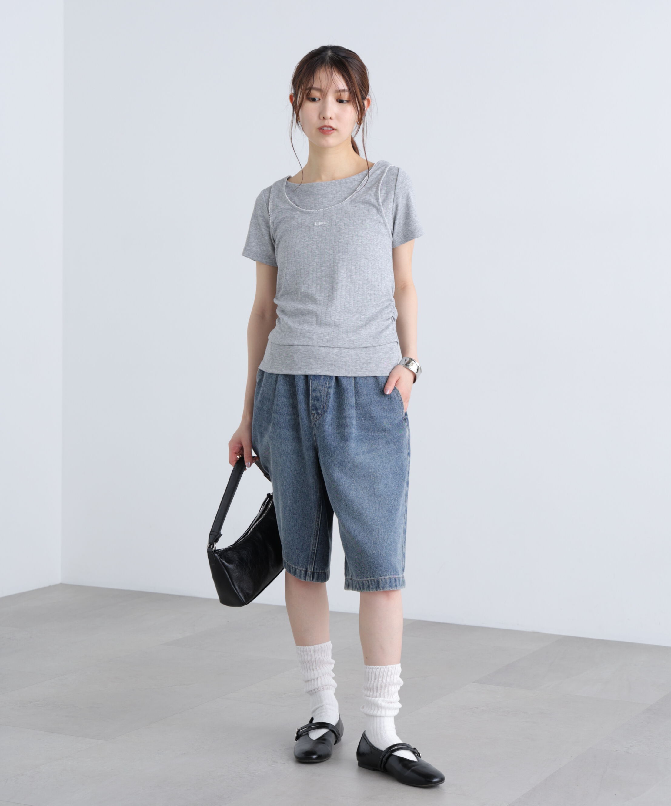  「針抜きテレコTシャツタンクセット」|Tシャツ・カットソー|