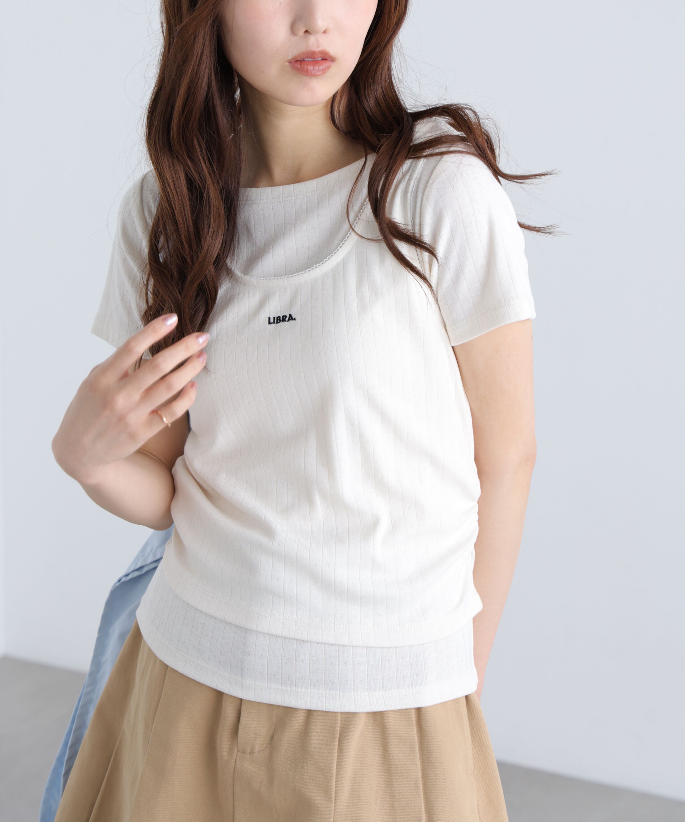  「針抜きテレコTシャツタンクセット」|Tシャツ・カットソー|