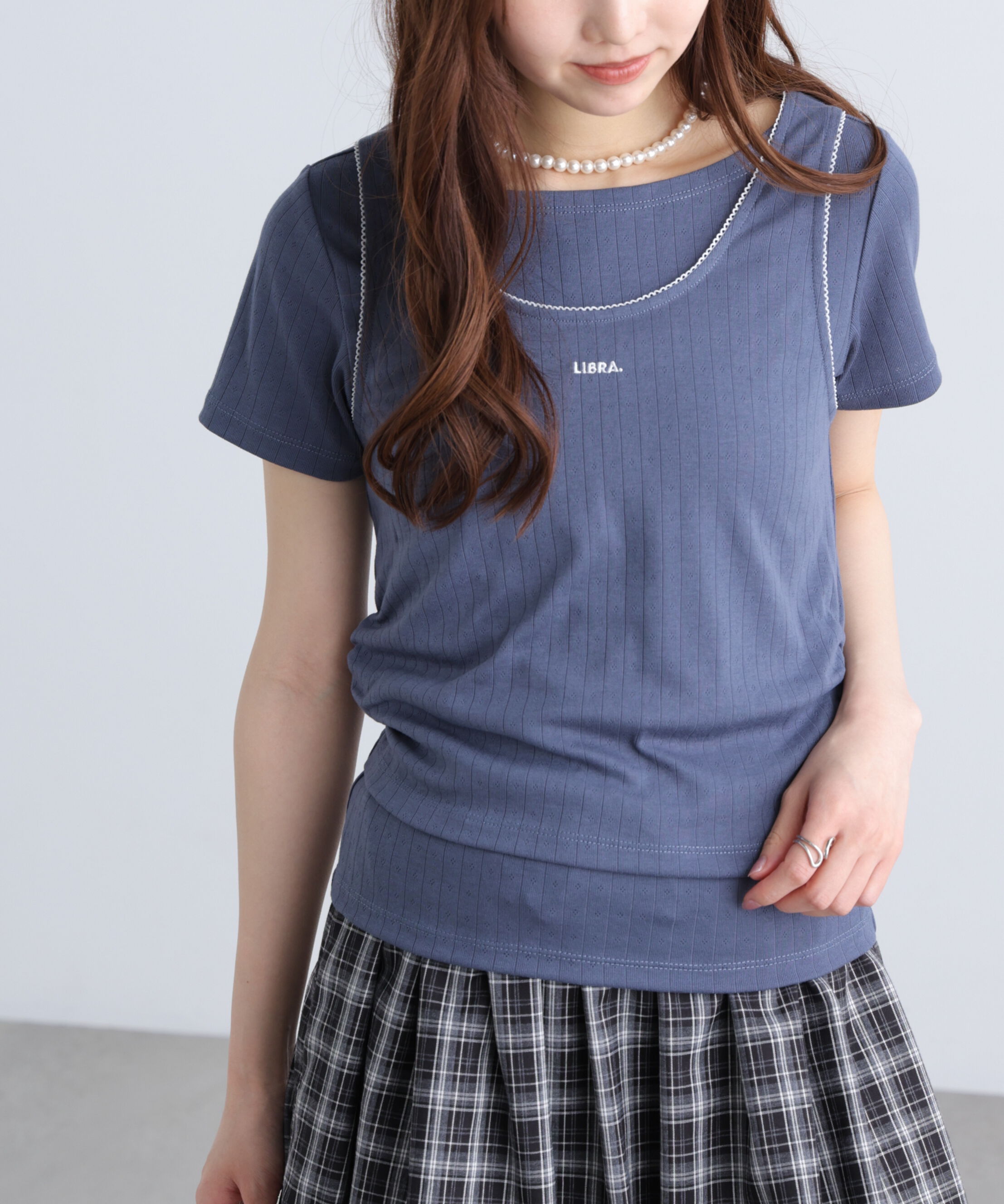 「針抜きテレコTシャツタンクセット」|Tシャツ・カットソー|
