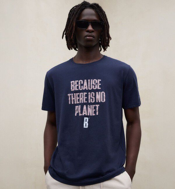 ECOALF「MIN BECAUSE Tシャツ / MINALF T-SHIRT」|Tシャツ・カットソー|ネイビー