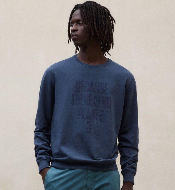 ECOALF「BARDERA BECAUSE スウェット / BARDERA SWEATSHIRT MAN」|Tシャツ・カットソー|ネイビー