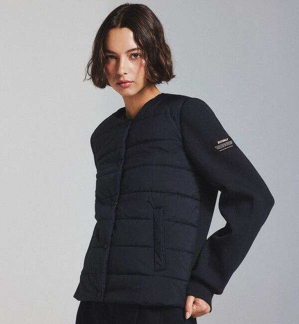 ECOALF「【WEB限定】 AYLA コンビネーション ジャケット / AYLA HYBRID WOMAN」|ブルゾン・スタジャン|ネイビー