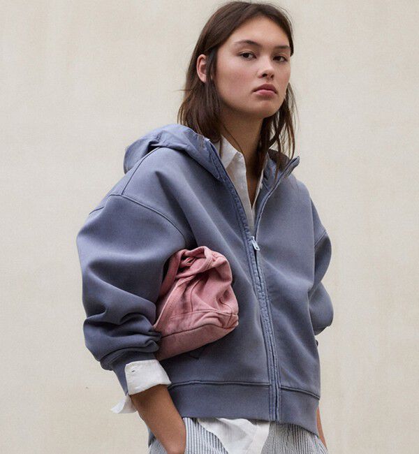 ECOALF「ARICA ピグメント パーカー / ARICA SWEATSHIT WOMAN」|パーカー|ブルー