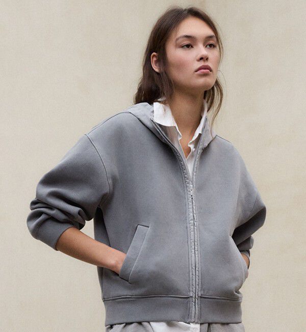 ECOALF「ARICA ピグメント パーカー / ARICA SWEATSHIT WOMAN」|パーカー|グレー
