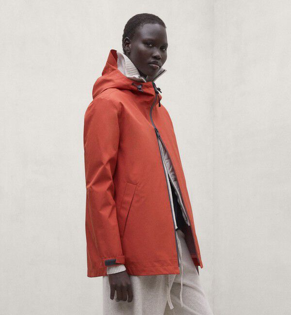 ECOALF「DILUVIO ジャケット / DILUVIO JACKET WOMAN」|ブルゾン・スタジャン|オレンジ