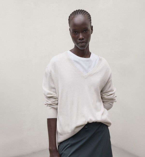 ECOALF「AROA ニット / AROA KNIT WOMAN」|ニット・セーター|ベージュ