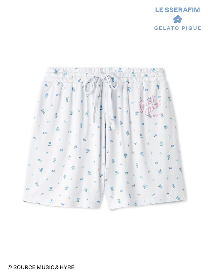 gelato pique「【LE SSERAFIM】小花柄ショートパンツ」|ルームウェア|