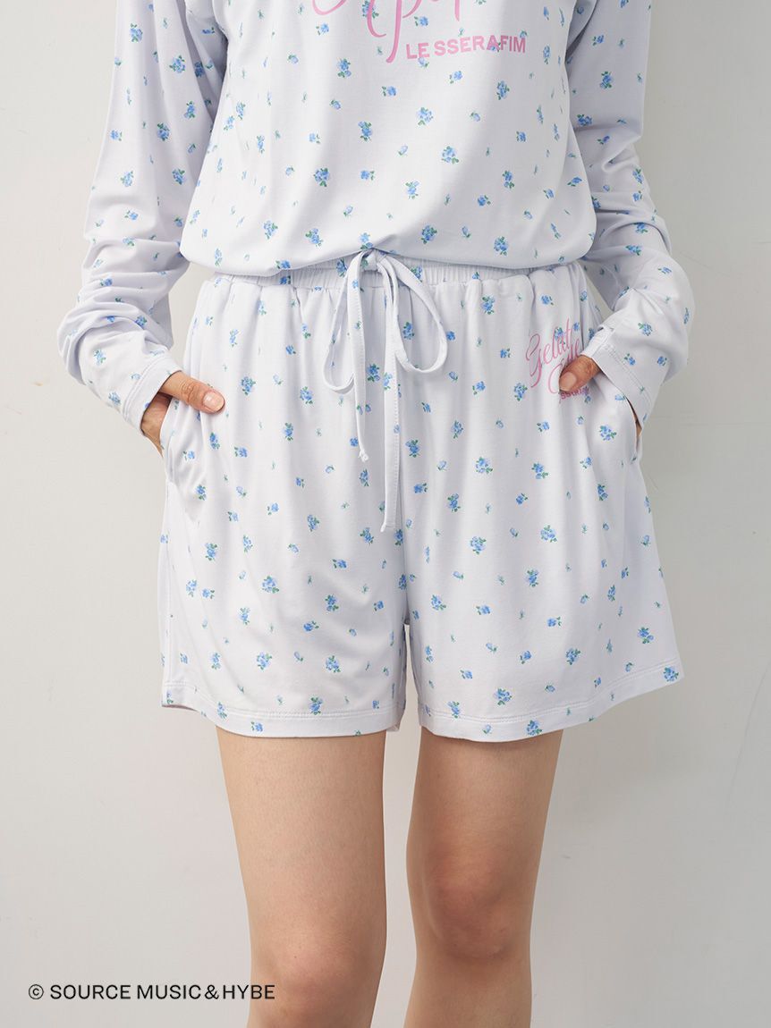 gelato pique「【LE SSERAFIM】小花柄ショートパンツ」|ルームウェア|
