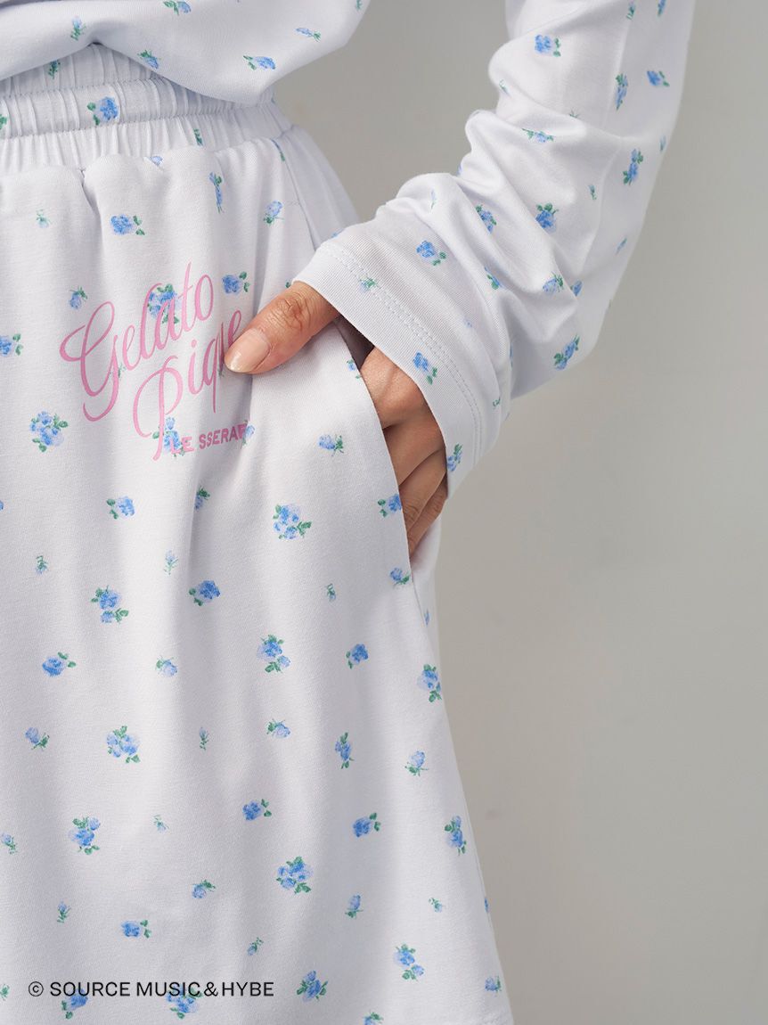 gelato pique「【LE SSERAFIM】小花柄ショートパンツ」|ルームウェア|