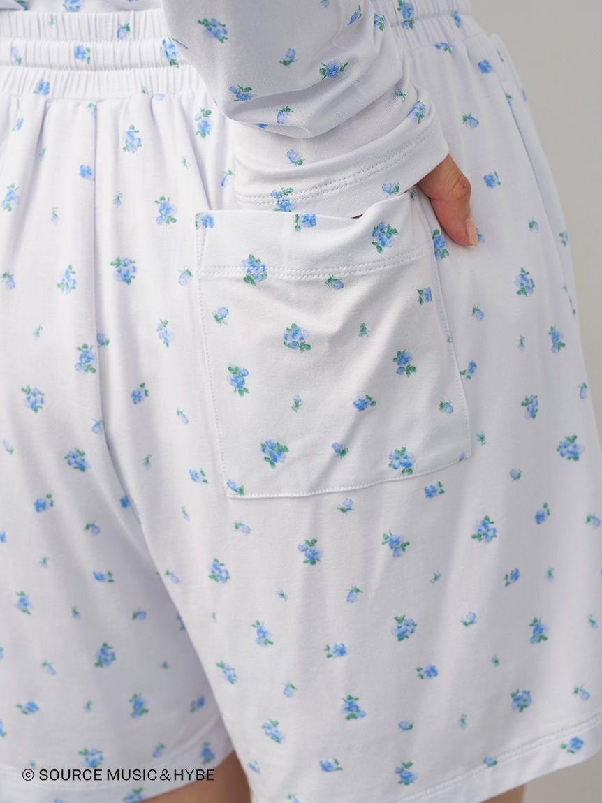 gelato pique「【LE SSERAFIM】小花柄ショートパンツ」|ルームウェア|
