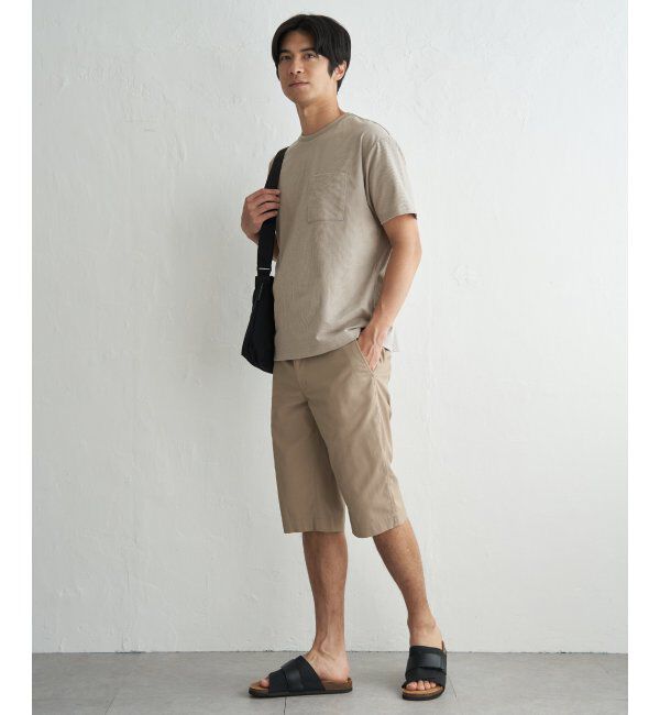ikka「冷感DRYサッカーポケットTシャツ」|Tシャツ・カットソー|