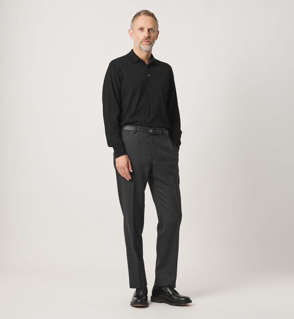 UNITED ARROWS「＜SOVEREIGN＞ ハイゲージ ニット ポロシャツ」|ニット・セーター|