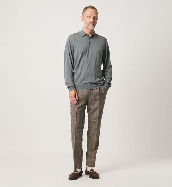 UNITED ARROWS「＜SOVEREIGN＞ ハイゲージ ニット ポロシャツ」|ニット・セーター|