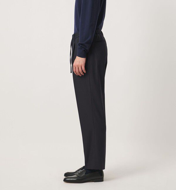 UNITED ARROWS「ツイル 1プリーツ テーパード イージー スラックス 2WAYストレッチ」|チノ|