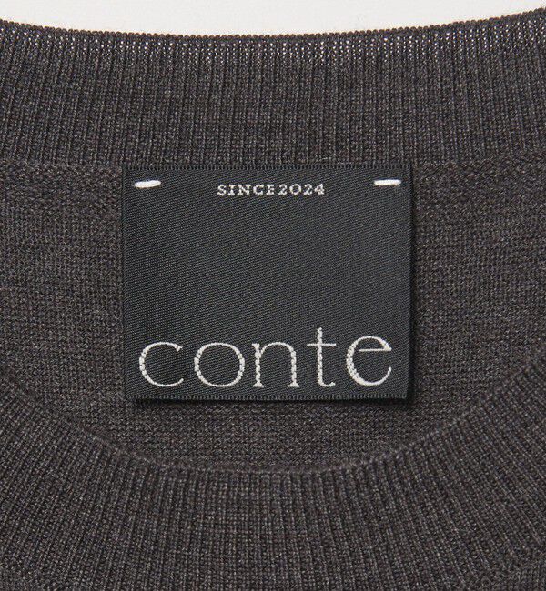 conte「＜conte＞ムスビ 2WAY クルーネックニット」|ニット・セーター|