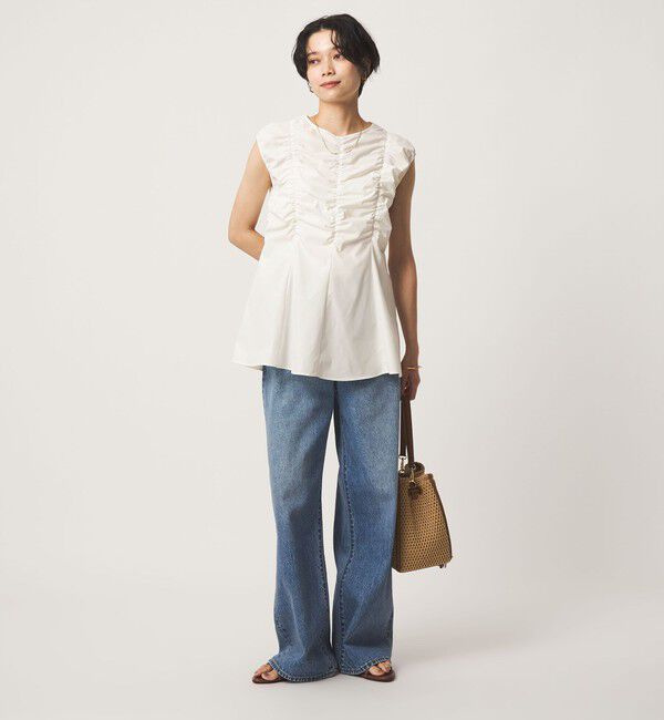 UNITED ARROWS green label relaxing「シャーリング ブラウス」|シャツ・ブラウス|