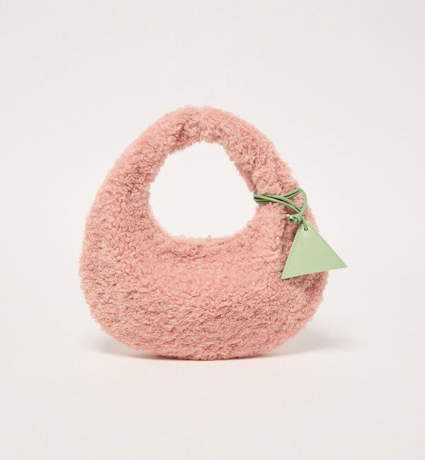 EMMEL REFINES「＜EMMEL REFINES＞EM カーリー フェイクファー ムーンバッグ」|その他|PINK