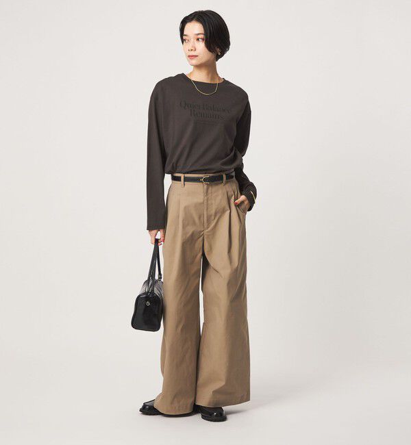 UNITED ARROWS green label relaxing「ロゴ ロングスリーブ Tシャツ」|Tシャツ・カットソー|