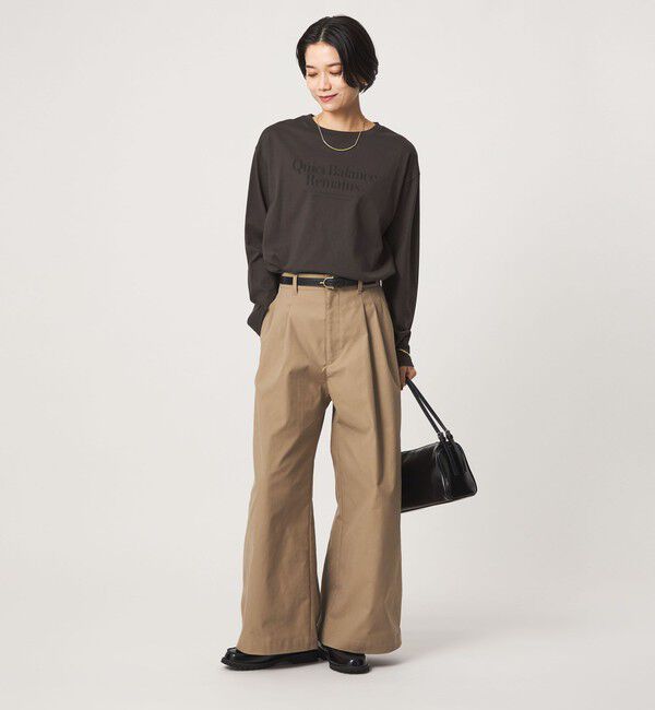 UNITED ARROWS green label relaxing「ロゴ ロングスリーブ Tシャツ」|Tシャツ・カットソー|