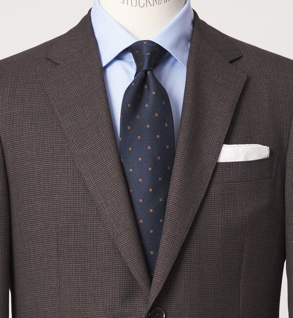 UNITED ARROWS green label relaxing「GLR シルク2 8.0cm ドット ネクタイ」|ネクタイ・蝶ネクタイ|NAVY