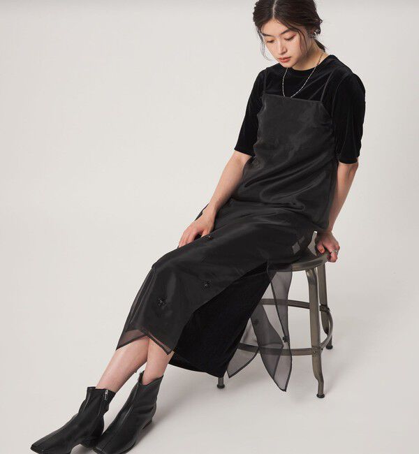 UNITED ARROWS green label relaxing「＜GLR_MINE＞ビジュー キャミソール ワンピース」|ワンピース|