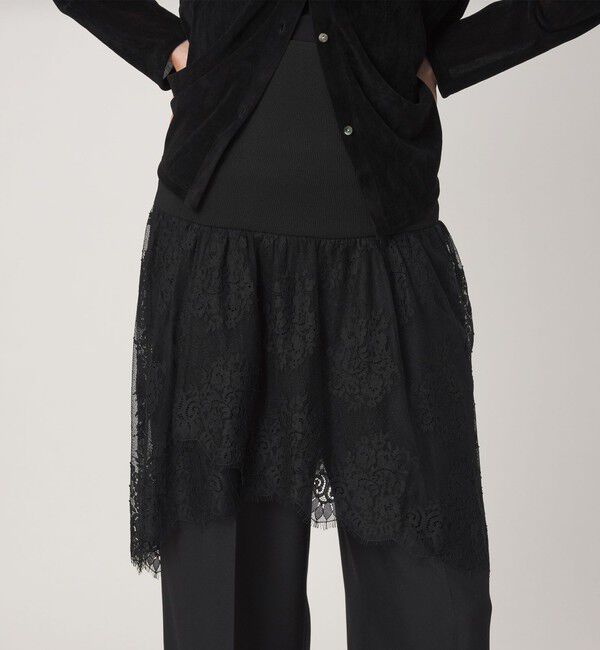 UNITED ARROWS green label relaxing「＜GLR_MINE＞レース ドッキング ニット ビスチェ」|ベスト・ジレ|