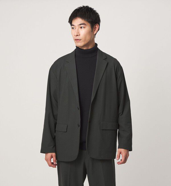 UNITED ARROWS green label relaxing「FREELITCH カジュアル 2B ジャケット -2WAYストレッチ-」|テーラードジャケット|DK.GREEN