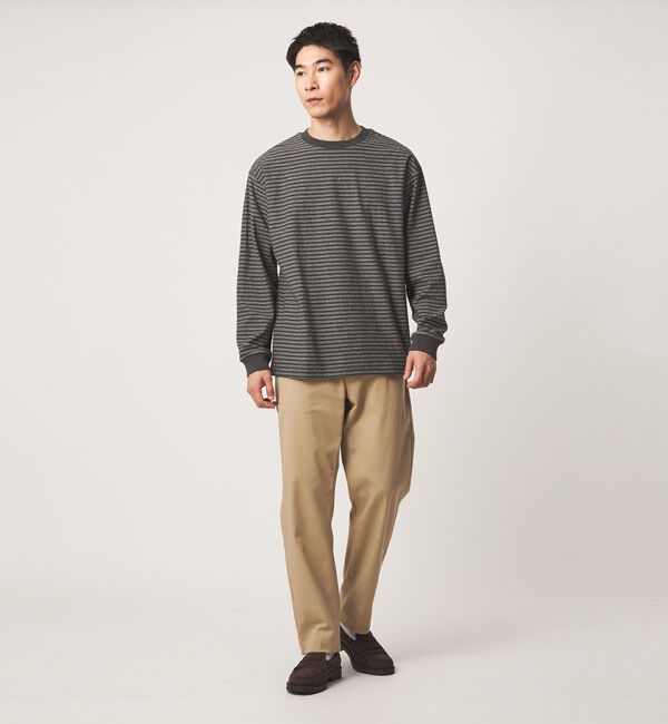 UNITED ARROWS green label relaxing「ラフ ボーダー クルーネック 長袖 Tシャツ」|Tシャツ・カットソー|