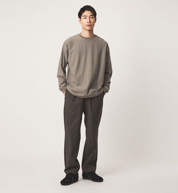 UNITED ARROWS green label relaxing「ラフ ボーダー クルーネック 長袖 Tシャツ」|Tシャツ・カットソー|